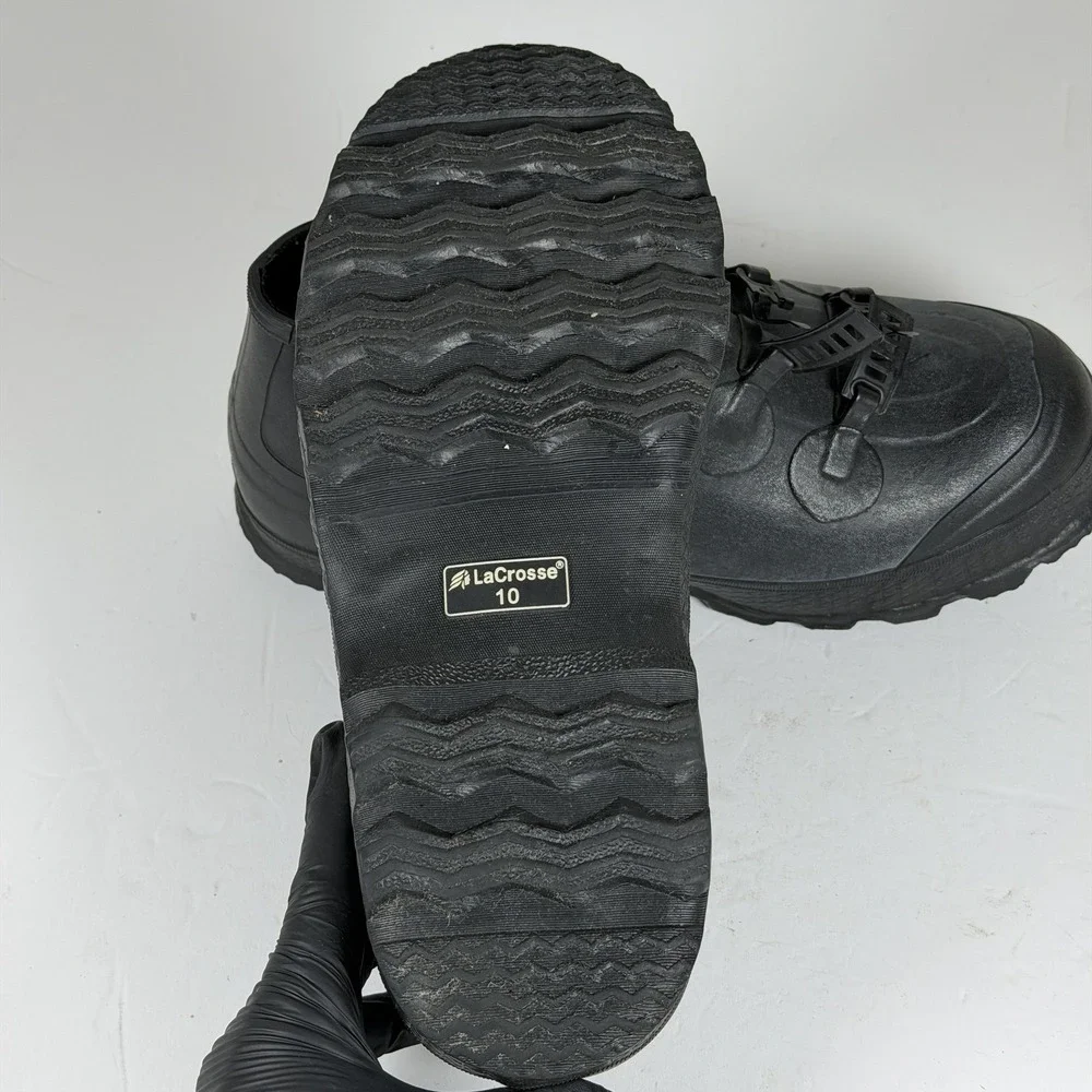 LaCrosse Men's Rubber Overshoes Galoshes Black Size 10 Storage F-15
